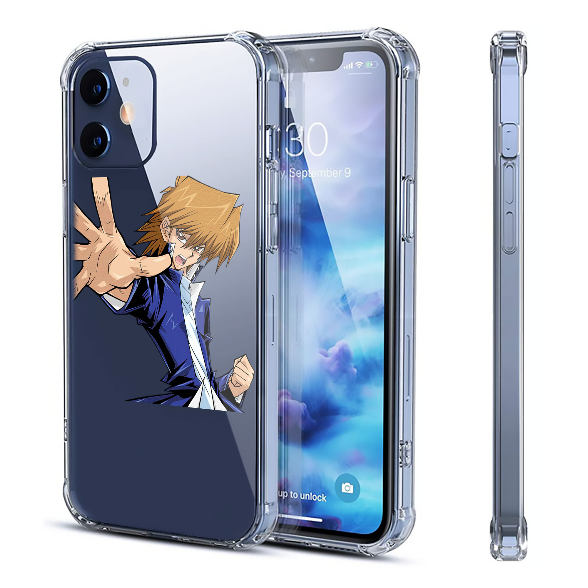 （画像用） 遊☆戯☆王 Yu-Gi-Oh! 【iPhone 12シリーズ対応】透明スマホケース（クリアソフトケース）